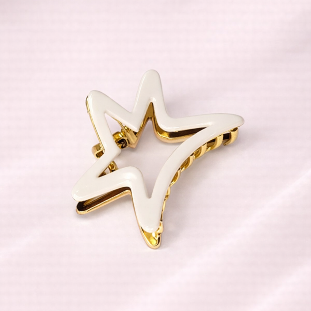 Skřipec do vlasů STARLINE – krémový2